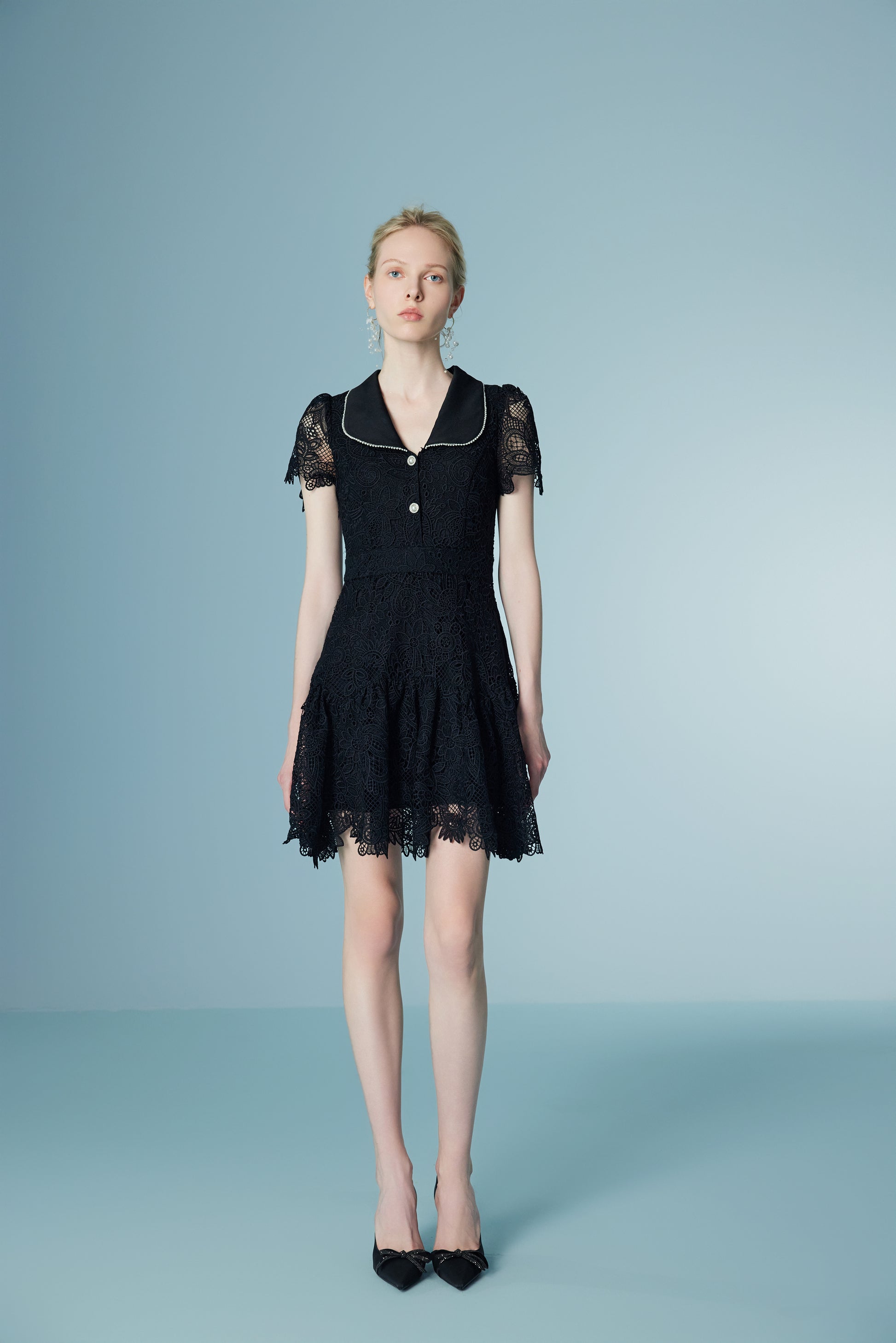 LACE PATCHWORK DRESS