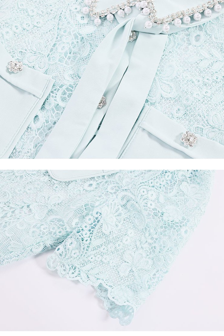 New French Hollow Lace Shirt