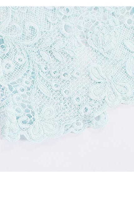 New French Hollow Lace Shirt