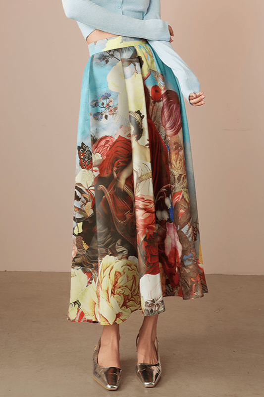 New fashionable printed skirt for autumn