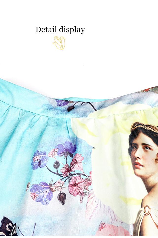 New fashionable printed skirt for autumn