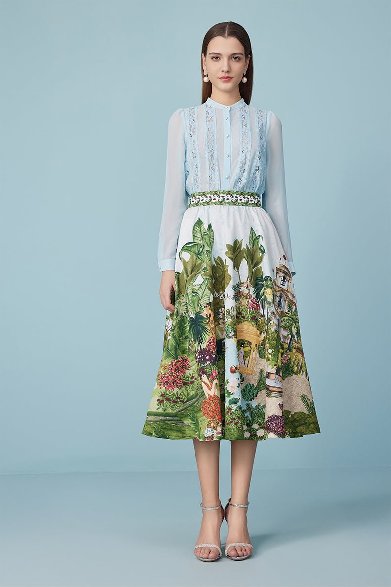 Resort style floral skirt