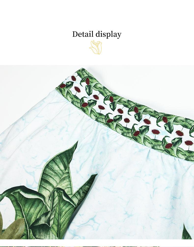 Resort style floral skirt