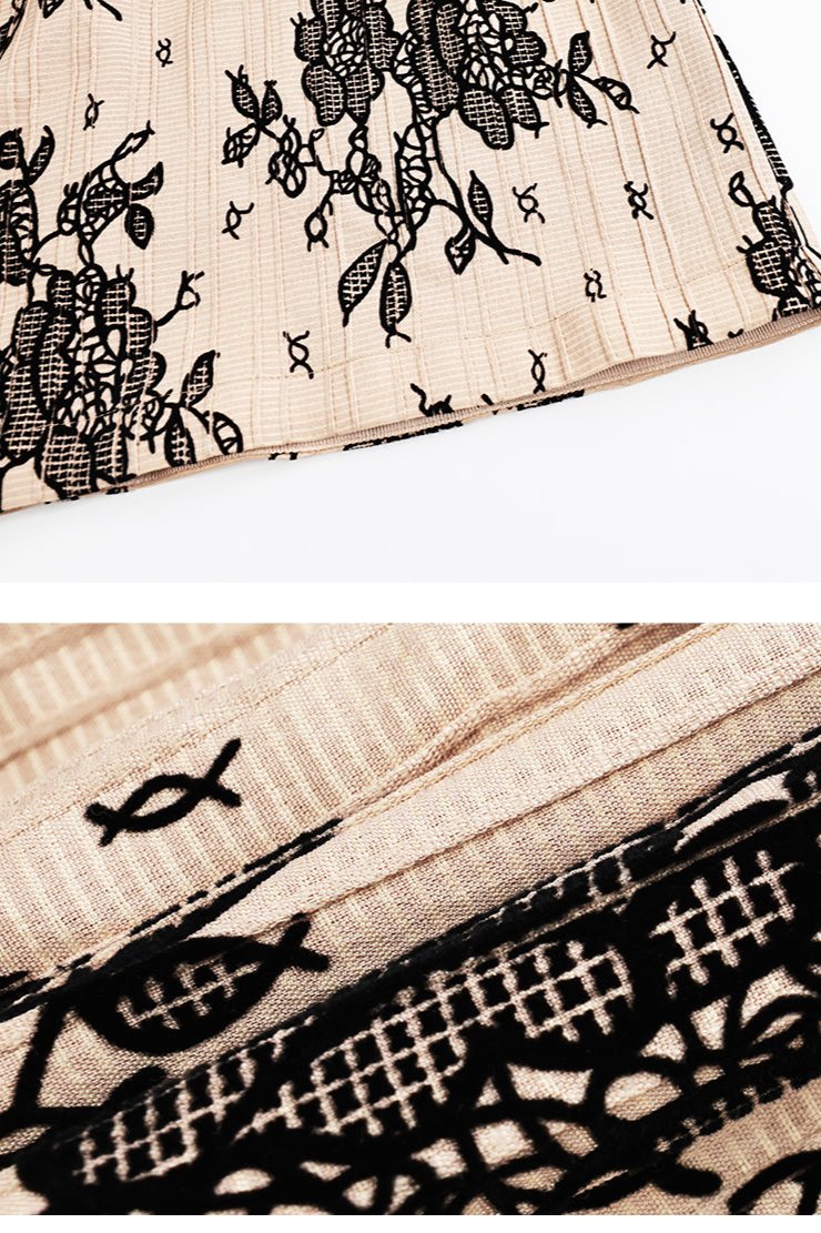 Elegant high-waisted A-line skirt for spring