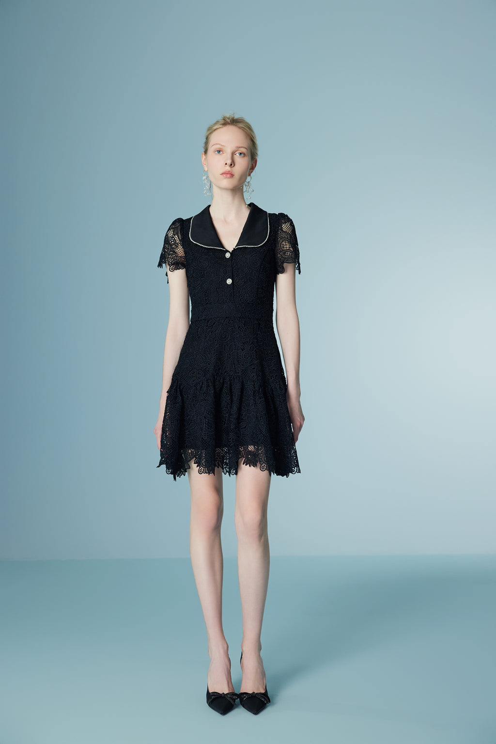 LACE PATCHWORK DRESS