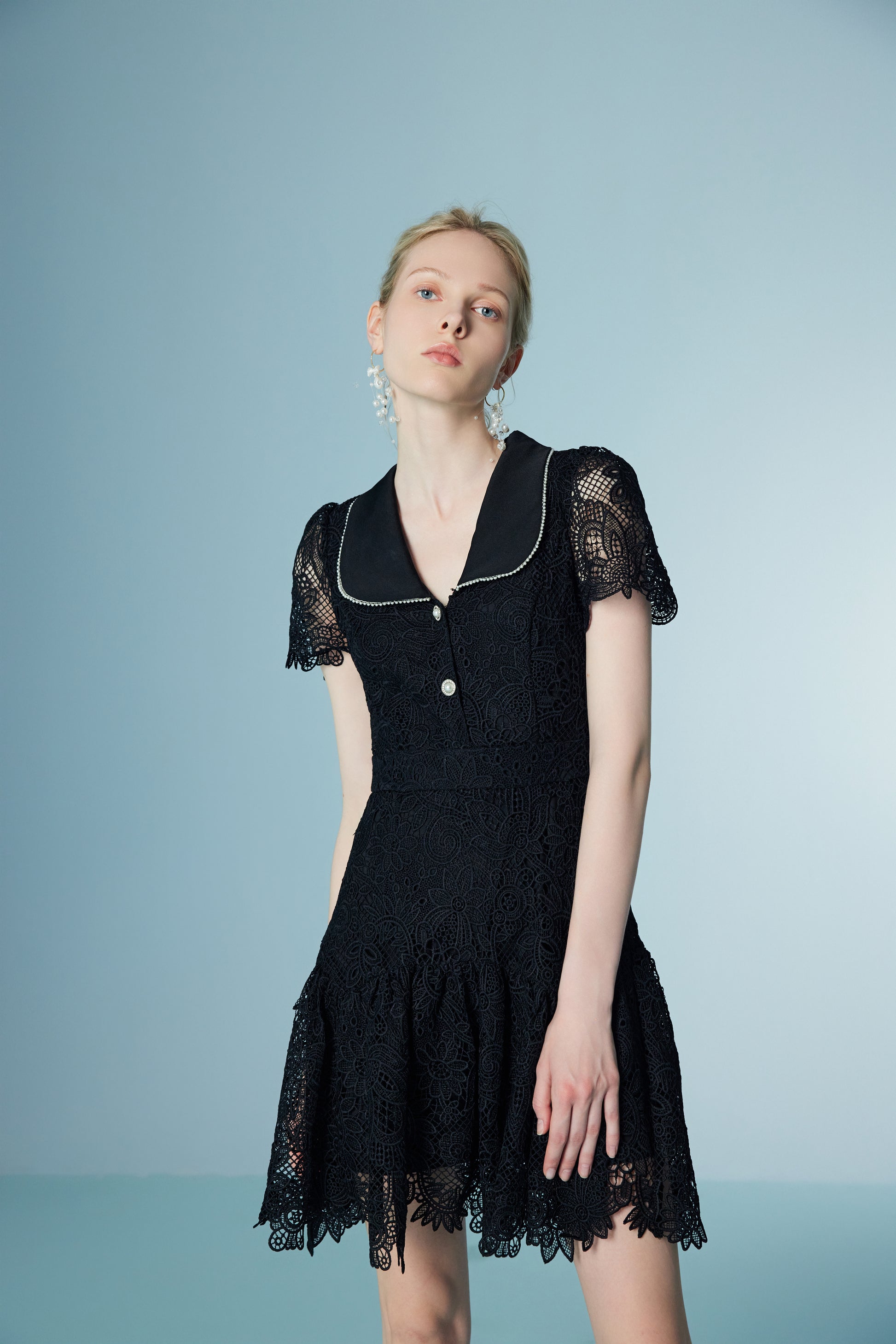 LACE PATCHWORK DRESS