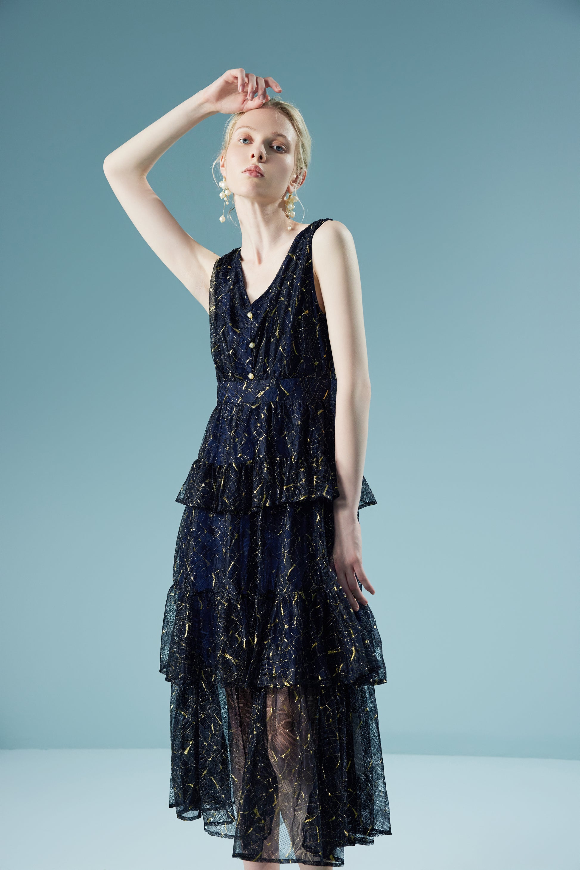 Ruffle Lace Dress