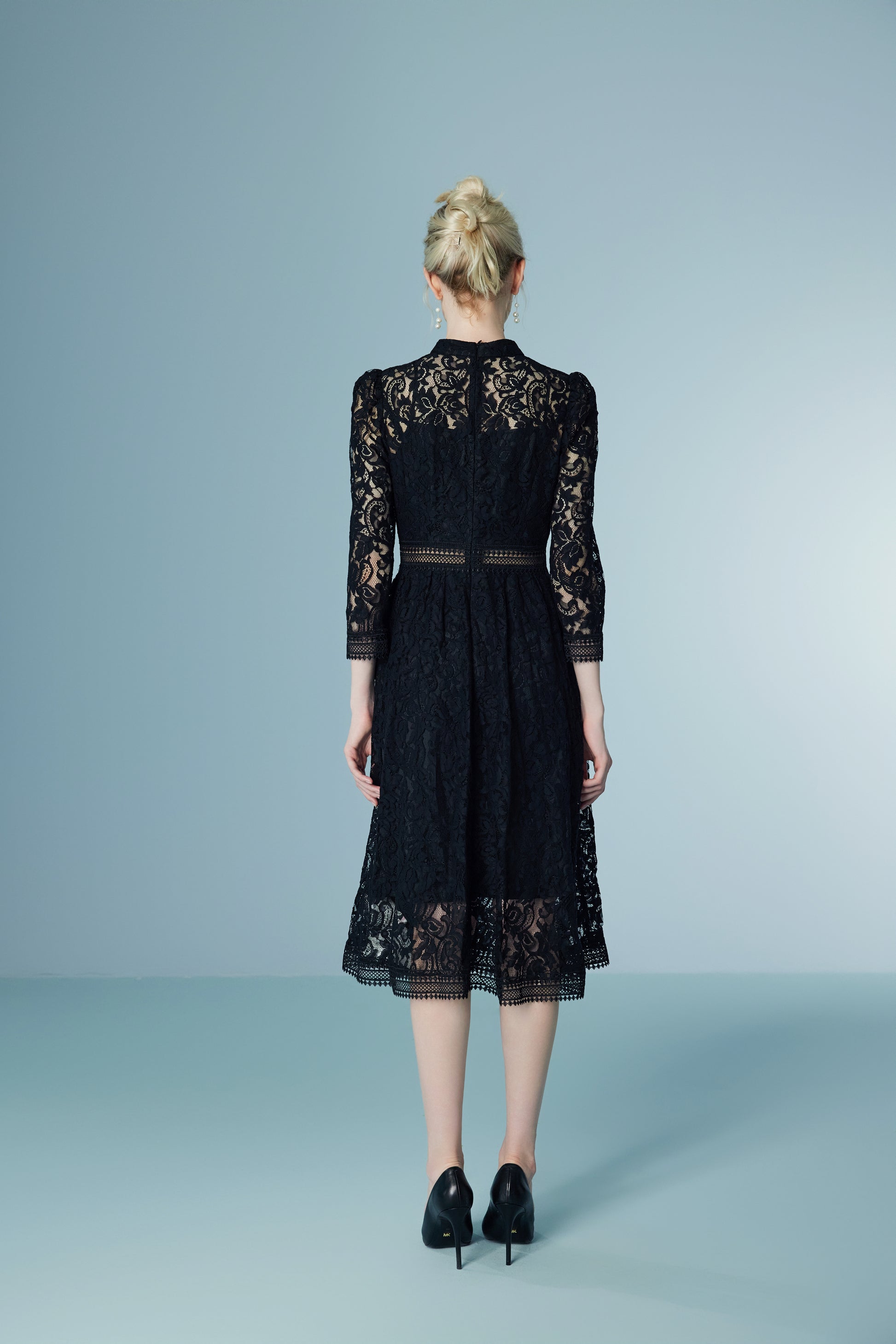 Skeleton Embroidered Lace Dress