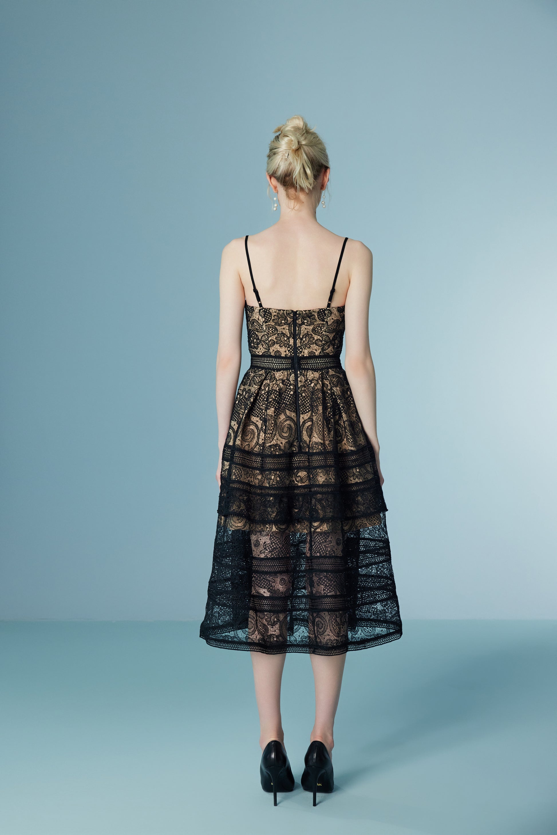 Halter Lace Long Dress