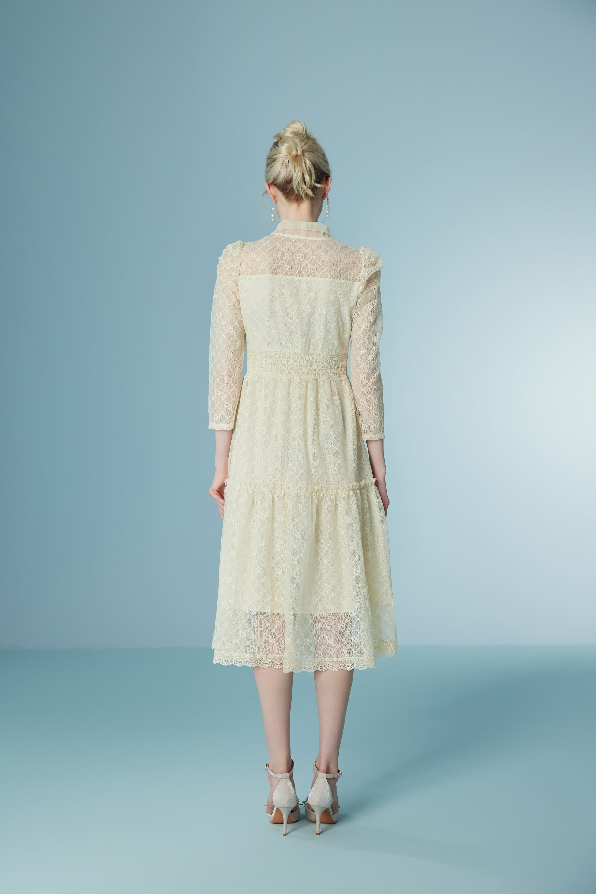Mesh Lace see-through Patchwork Dress